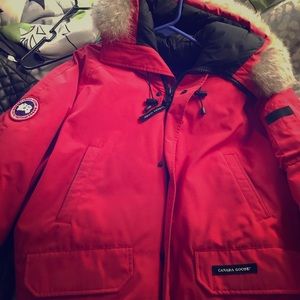 Red Canada goose bomber